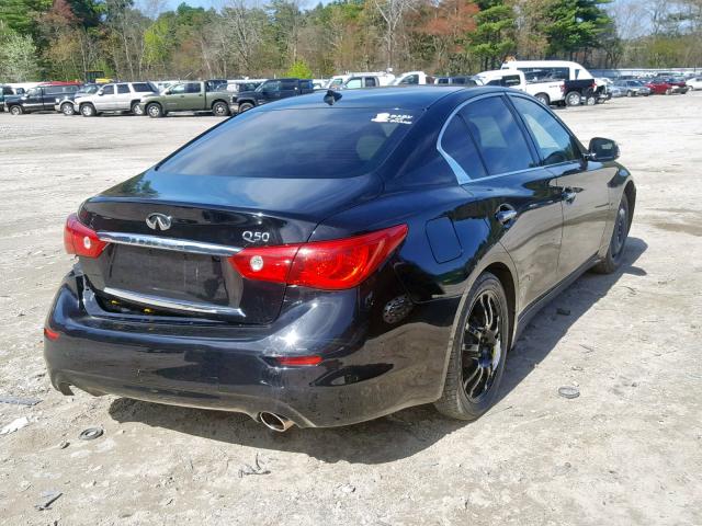 JN1BV7APXFM331137 - 2015 INFINITI Q50 BASE BLACK photo 4