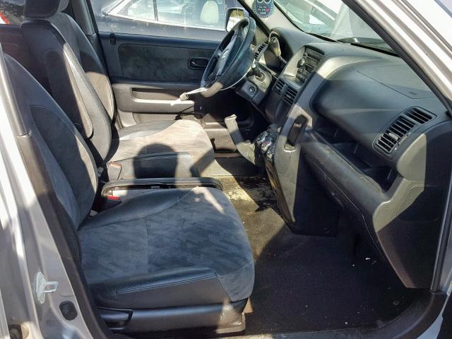 JHLRD78844C055279 - 2004 HONDA CR-V EX SILVER photo 5