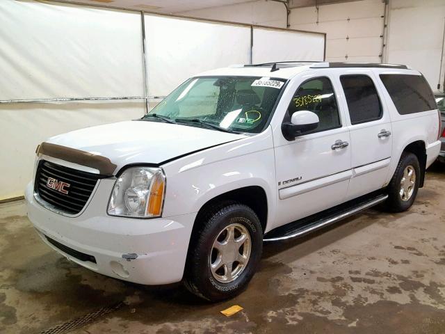 1GKFK66818J187604 - 2008 GMC YUKON XL D WHITE photo 2