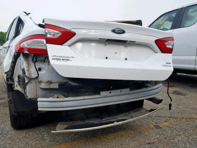 3FA6P0HR9DR283664 - 2013 FORD FUSION SE WHITE photo 10