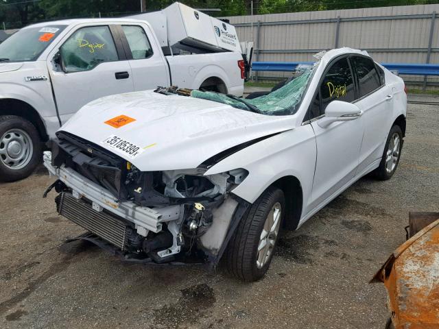 3FA6P0HR9DR283664 - 2013 FORD FUSION SE WHITE photo 2