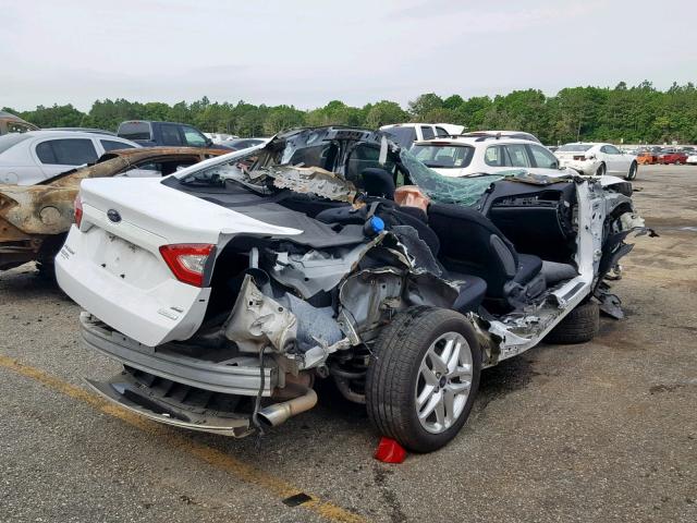 3FA6P0HR9DR283664 - 2013 FORD FUSION SE WHITE photo 4