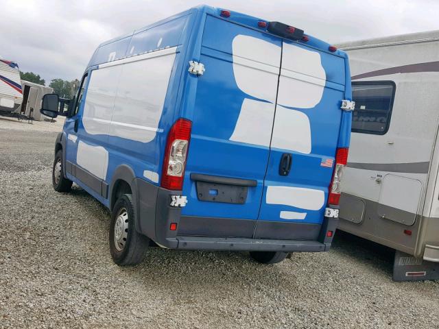 3C6TRVCGXHE523531 - 2017 RAM PROMASTER WHITE photo 3