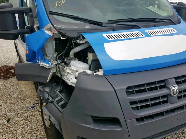 3C6TRVCGXHE523531 - 2017 RAM PROMASTER WHITE photo 9