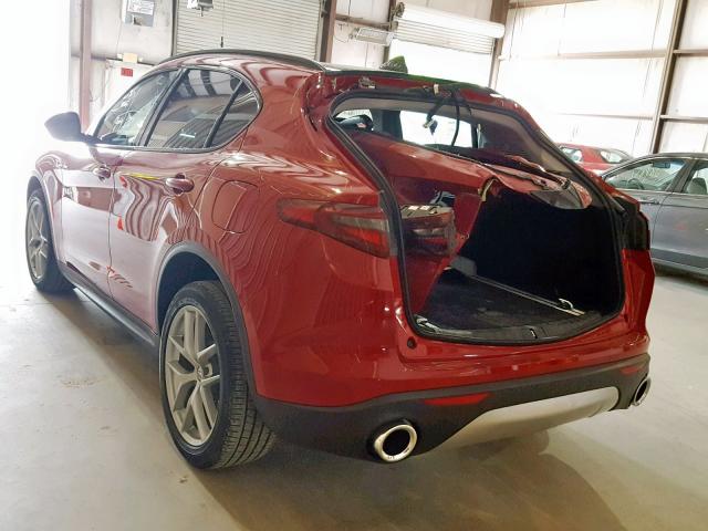 ZASFAKPN6J7B58704 - 2018 ALFA ROMEO STELVIO SP RED photo 3