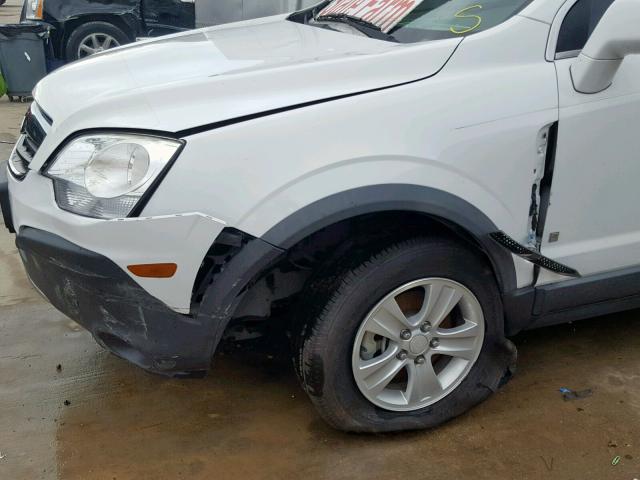 3GSDL43N68S578796 - 2008 SATURN VUE XE WHITE photo 9