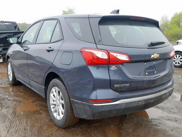 3GNAXHEV8JL116285 - 2018 CHEVROLET EQUINOX LS CHARCOAL photo 3