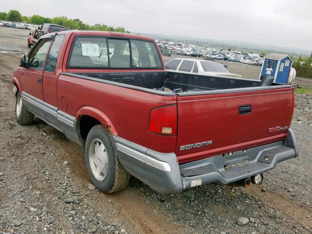 1GTCS19XXT8526610 - 1996 GMC SONOMA RED photo 3