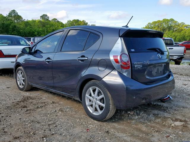 JTDKDTB32C1022067 - 2012 TOYOTA PRIUS C GRAY photo 3