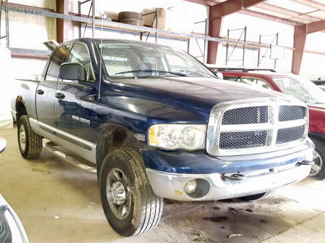 3D7KU28D53G823206 - 2003 DODGE RAM 2500 S ლურჯი ფოტო 1