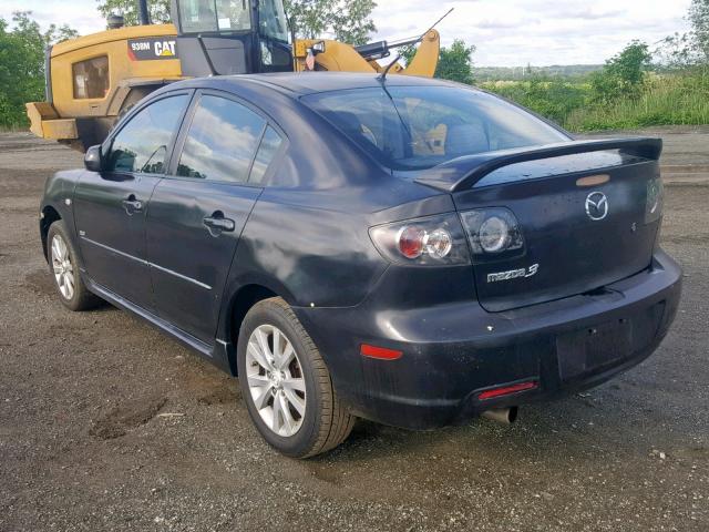 JM1BK323271621126 - 2007 MAZDA 3 S BLACK photo 3