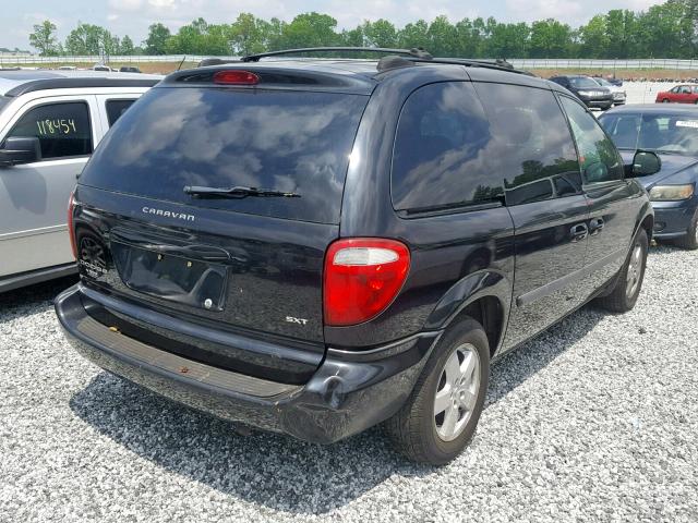 1D4GP45R25B207531 - 2005 DODGE CARAVAN SX BLACK photo 4