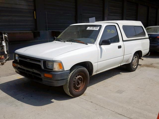 JT4RN81P6N0104776 - 1992 TOYOTA PICKUP 1/2 WHITE photo 2