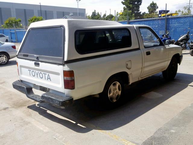 JT4RN81P6N0104776 - 1992 TOYOTA PICKUP 1/2 WHITE photo 4