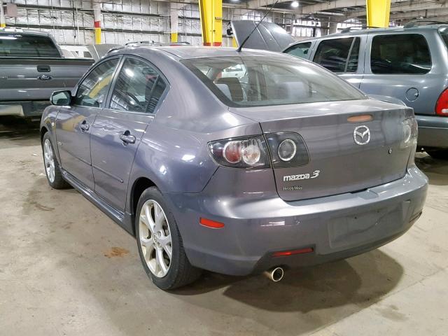 JM1BK323571635036 - 2007 MAZDA 3 S GRAY photo 3