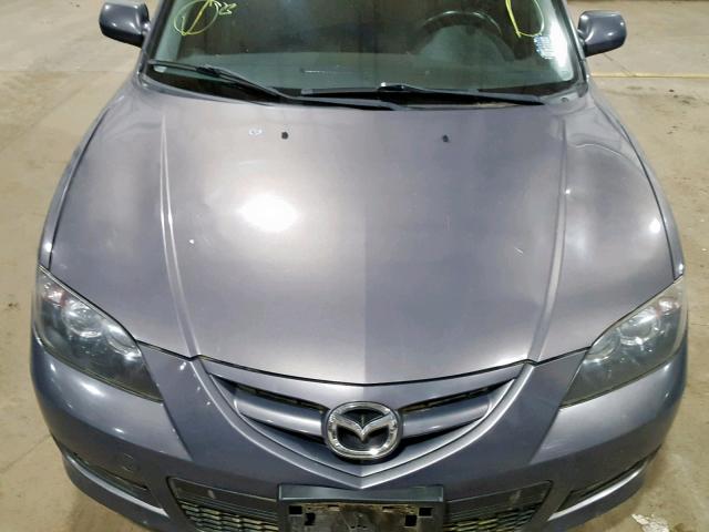 JM1BK323571635036 - 2007 MAZDA 3 S GRAY photo 7