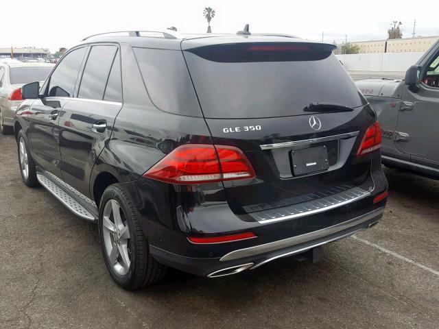 4JGDA5JB9GA685904 - 2016 MERCEDES-BENZ GLE 350 BLACK photo 3