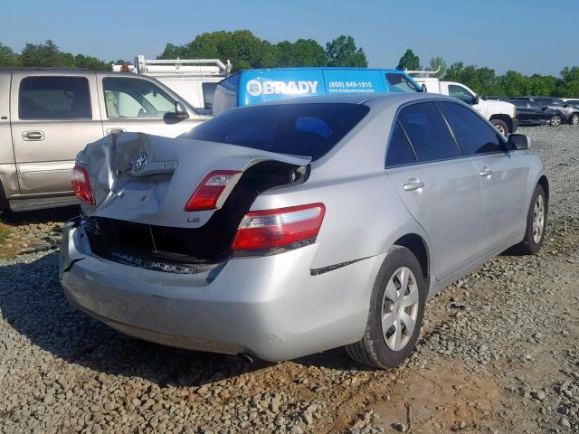 4T1BE46K97U615008 - 2007 TOYOTA CAMRY NEW SILVER photo 4