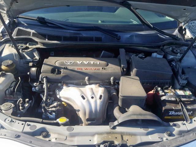 4T1BE46K97U615008 - 2007 TOYOTA CAMRY NEW SILVER photo 7