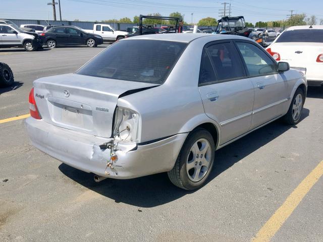 JM1BJ225120507129 - 2002 MAZDA PROTEGE DX SILVER photo 4