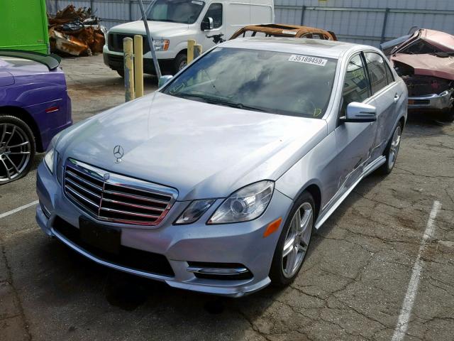 WDDHF5KBXDA675616 - 2013 MERCEDES-BENZ E 350 BLUE photo 2