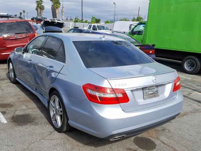 WDDHF5KBXDA675616 - 2013 MERCEDES-BENZ E 350 BLUE photo 3