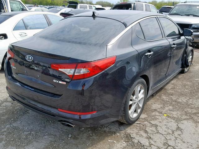 KNAGR4A65B5138019 - 2011 KIA OPTIMA SX BLACK photo 4