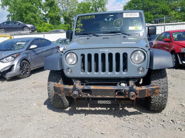 1C4AJWAG7EL148135 - 2014 JEEP WRANGLER S გრაფიტი ფოტო 9