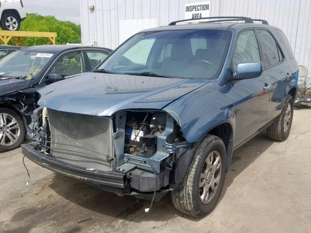 2HNYD18895H518547 - 2005 ACURA MDX TOURIN BLUE photo 2