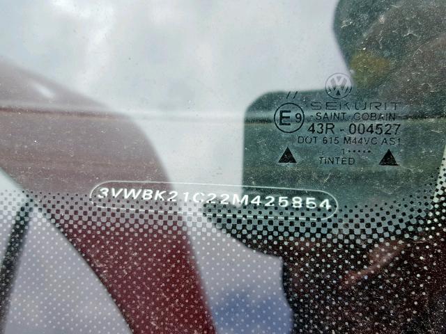 3VWBK21C22M425854 - 2002 VOLKSWAGEN NEW BEETLE Qırmızı foto 10