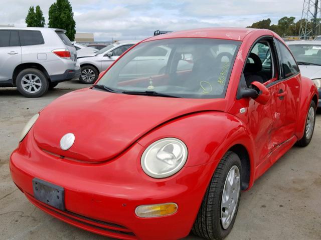 3VWBK21C22M425854 - 2002 VOLKSWAGEN NEW BEETLE Qırmızı foto 2