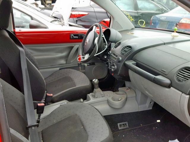 3VWBK21C22M425854 - 2002 VOLKSWAGEN NEW BEETLE Qırmızı foto 5