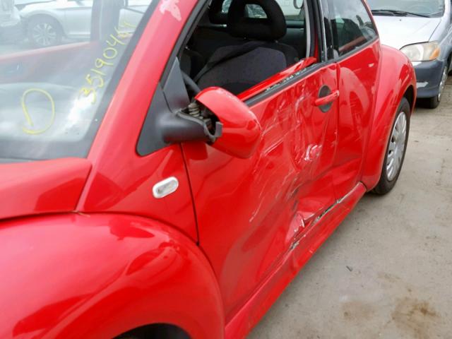 3VWBK21C22M425854 - 2002 VOLKSWAGEN NEW BEETLE Qırmızı foto 9