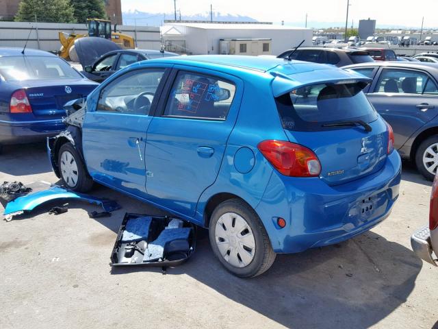 ML32A3HJ9FH045360 - 2015 MITSUBISHI MIRAGE DE BLUE photo 3