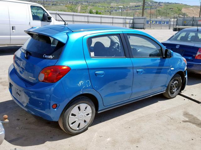 ML32A3HJ9FH045360 - 2015 MITSUBISHI MIRAGE DE BLUE photo 4