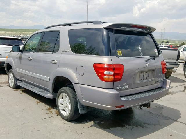 5TDBT48A51S016195 - 2001 TOYOTA SEQUOIA LI BROWN photo 3