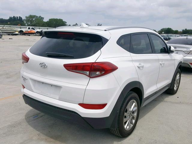 KM8J33A43JU626937 - 2018 HYUNDAI TUCSON SEL WHITE photo 4