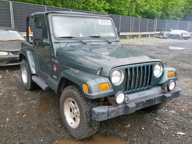 1J4FA59S22P704505 - 2002 JEEP WRANGLER / GREEN photo 1