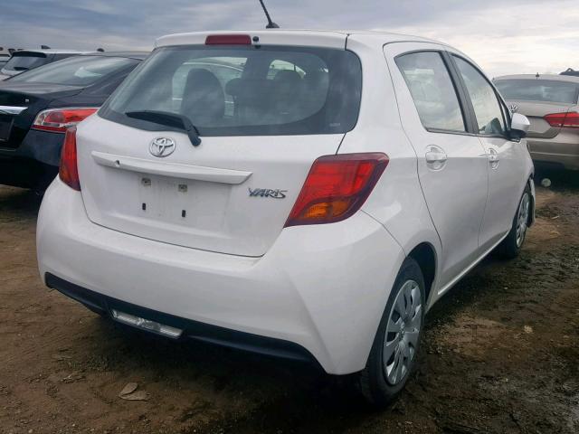 VNKKTUD32HA085092 - 2017 TOYOTA YARIS L WHITE photo 4