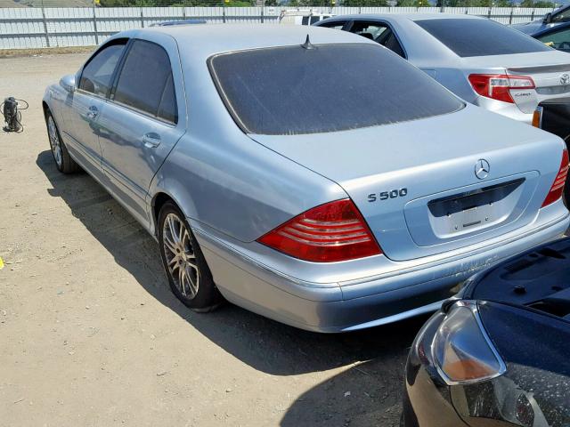 WDBNG75J82A239819 - 2002 MERCEDES-BENZ S 500 SILVER photo 3