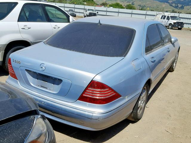 WDBNG75J82A239819 - 2002 MERCEDES-BENZ S 500 SILVER photo 4