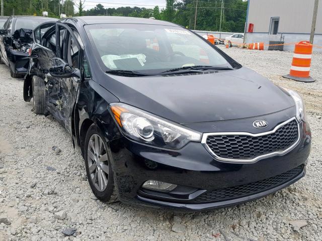 KNAFX4A85F5359516 - 2015 KIA FORTE EX BLACK photo 1