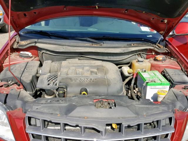 2A8GM68X17R365349 - 2007 CHRYSLER PACIFICA T RED photo 7