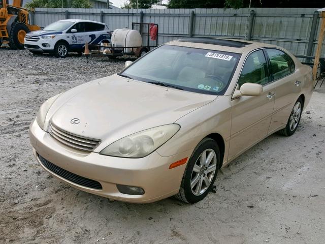 JTHBA30G145019250 - 2004 LEXUS ES 330 GOLD photo 2