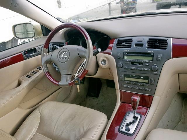 JTHBA30G145019250 - 2004 LEXUS ES 330 GOLD photo 9