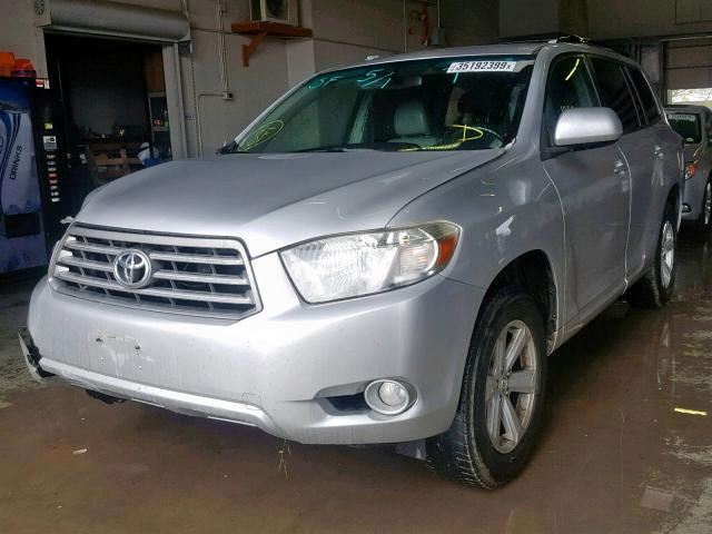 5TDKK3EHXAS013596 - 2010 TOYOTA HIGHLANDER SILVER photo 2