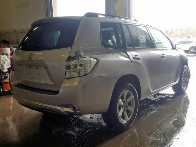 5TDKK3EHXAS013596 - 2010 TOYOTA HIGHLANDER SILVER photo 4