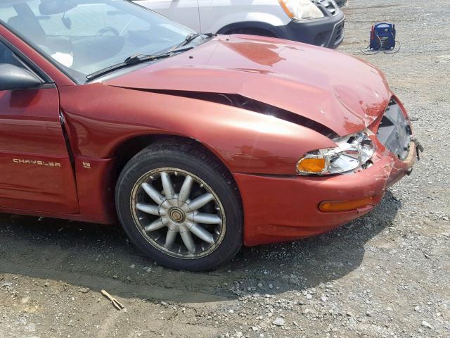 4C3AU52N8WE129410 - 1998 CHRYSLER SEBRING LX RED photo 9