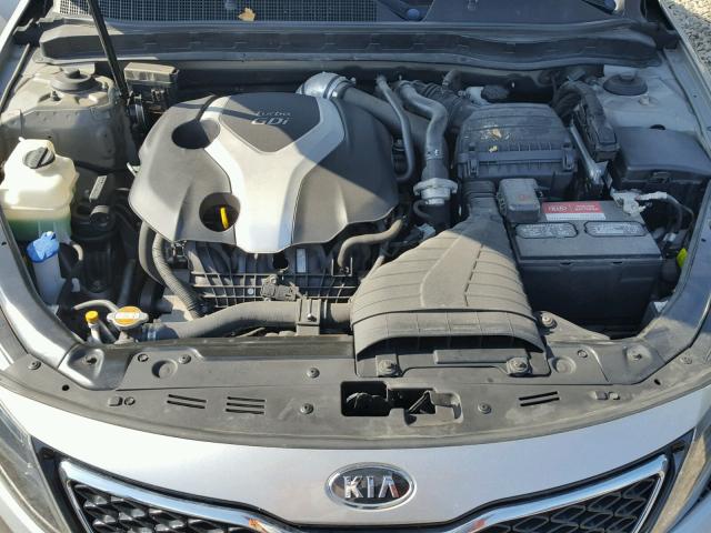 KNAGR4A61B5167873 - 2011 KIA OPTIMA SX SILVER photo 7