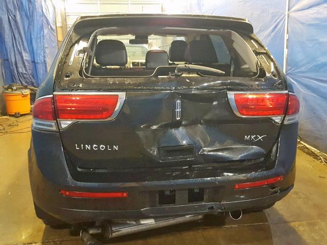 2LMDJ6JK0DBL06637 - 2013 LINCOLN MKX BLACK photo 9